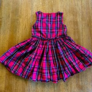 Crewcuts | Red Holiday Plaid Tartan Dress | size 4